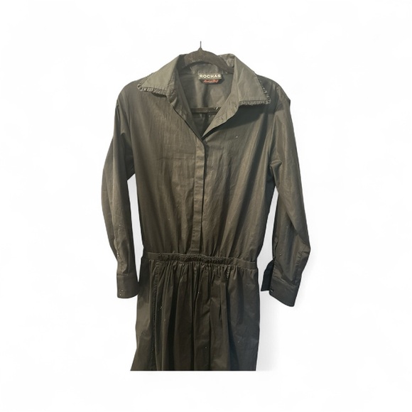 Rochas made in Italy long sleeve black cotton size 40 - Picture 2 of 5